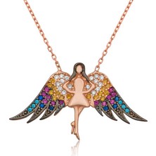 Inure Jewelry Gümüş Melek Bayan Kolye