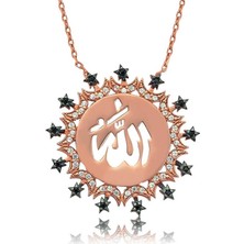 Inure Jewelry Gümüş Allah Yazılı Bayan Kolye