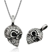 Inure Jewelry Gümüş Kuru Kafa Kolye