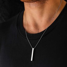 Inure Jewelry Gümüş Erkek Çubuk Kolye