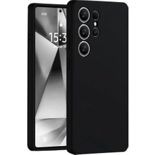 Kap Kaç Galaxy S25 Ultra Kılıf Nano Içi Kadife Silikon - Siyah