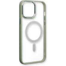 Kap Kaç iPhone 14 Pro Max Kılıf Room Magneticsafe Silikon - Su Yeşili