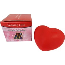 Partyplus Acar Süs Işikli LED Kalp Kirmizi ( 7x7 cm ) PK:1