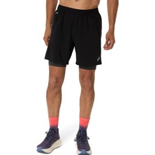 Asics Road 2n1 7ın Short Erkek Siyah Şort 2011D246-001
