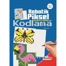 Teleskop Robotik Piksel Kodlama Mavi Kitap