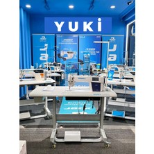 Yuki YK-DM-1968 Full Otomatik Düz Dikiş Makinası 3'lü Step Motor Sistemi (Uzun Gövde, Geniş Çalışma Alanı)