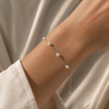 Hotchic Hotchıc Inci Işıltısı 925 Ayar Gümüş Bileklik