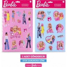 Bakgelal Barbie 3D Kabartmalı Sticker – Renkli Çıkartma Etiket Seti