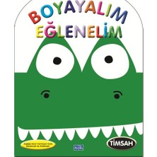 Parıltı Yayınları Boyayalım Eğlenelim Timsah