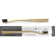 Swissdent Profı Whitening Diş Fırçası Tekli (Yumuşak) Gold-Siyah (Aktif Kömür)