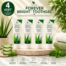 Forever Living Products Forever Bright Toothgel Aloe Vera ve Propolis İçeren Diş Macunu (Florür İçermez) 4 x 130 g