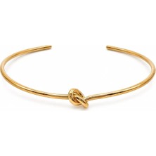 Charmlucky Çelik Düğüm Choker Kolye