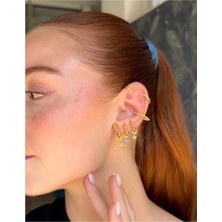 Charmlucky Çelik Yıldız Charm Earcuff