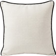 Lidoma Home "stone" Dokulu Düz Kırlent Kılıfı - 45X45 - Siyah
