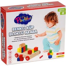 Ony 312 Kutuda Ahsap Renklı Kup Bloklu Araba