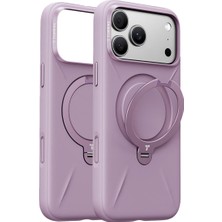 Torras Apple iPhone 18 Pro Ostand Q3 Silicone Standlı Magsafe Kapak