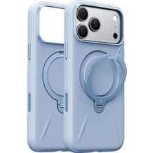 Torras Apple iPhone 18 Pro Max / 17 Pro Max Uyumlu Ostand Q3 Silicone Standlı Magsafe Kapak