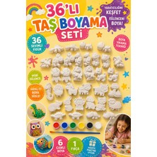 35 Adet (3d) Hayvanlar Alemi Taş Boyama Figür Çocuk Gelişimi Boyama Etkinlik Seti Zoo Stone Painting