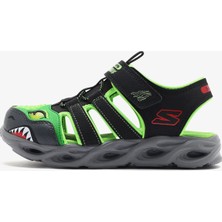 Skechers Thermo-Splash - Hydro-Flare Büyük Erkek Çocuk Siyah Işıklı Sandalet 400613L Bklm
