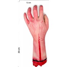 Pandoli Cadılar Bayramı Halloween Kauçuk Kanlı Kesik Kol 30 cm 1 Adet 3141
