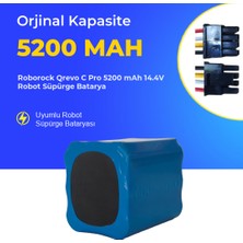 Ümit Maker Roborock Qrevo C Pro 5200 Mah 14.4V Robot Süpürge Batarya