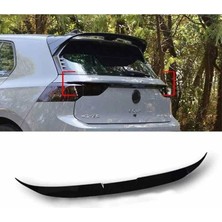 Tuning Vadisi Golf 8 Orta Spoyler Bagaj Orta Spoileri Parlak Siyah