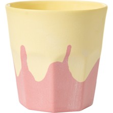Mudo Home HANDMADE PORSELEN PEMBE ESPRESSO FİNCANI 110 ML
