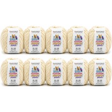 Oxford İplik 10'lu Paket Oxford Baby Cotton Amigurumi Punch 50GR/150M NO:0030 Krem