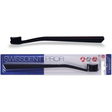 Swissdent Profı Colours Diş Fırçası Tekli (Orta) Siyah-Siyah