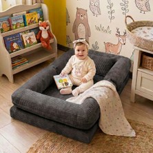 MiniWood Montessori Yatak Oyun Alanlı Bebek Yer Yatağı Sünger Çocuk Karyola