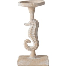 Mudo Home NEW SEAHORSE MUMLUK BEYAZ 12X10X23 CM