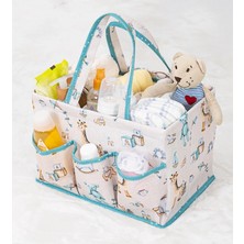 Marsilyan™- Baby Kullanımı Kolay Desenli Taşınabilir Bakım Çantası (Yeşil)