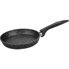 Happy Trend Deconox Yanmaz Yapışmaz Granit Kaplama Döküm Yuvarlak Mini Tava, Yuvarlak Yumurta ve Sos Tavası, Mini Yer Kaplamayan Granit Kaplama Döküm Sos ve Yumurta Tavası (14CM)