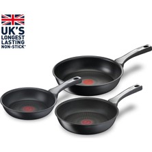 Happy Trend Tefal Titanyum 6x Unlimitedone Indüksiyon Tabanlı 20/24/28 cm 3'lü Tava Seti - 2100116646