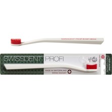 Swissdent Profı Colours Diş Fırçası Tekli (Orta) Beyaz-Kırmızı