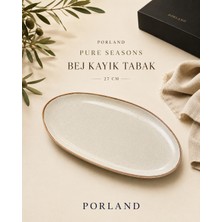 Porland Pure Kayık Tabak Yemek Sunum Tabağı