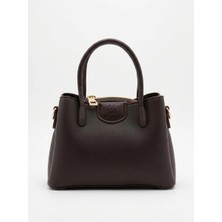 Nas Bag Mini Çiçekli Charmlı Kadın Çapraz Çanta Kahve 1539