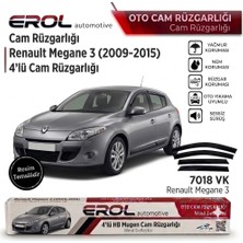 Erol Otomotiv Renalt Megane 3 (2009-2015) 4'lü Hb Mugen Cam Rüzgarlığı