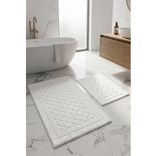 Neşe Home Collection Clark Banyo Paspas Seti Ekru