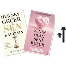 Destek Yayınları Her Şey Geçer Sen Kalırsın & Senin Olan Seni Bulur - Kinsun +2 Aba Kitap Ayracı