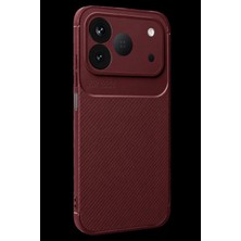 Marsilyan™-  Tecno Spark 50 4g Auto Focus Karbon Kapak - Bordo