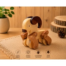 Wooden Motion Doğal Ahşap Keçi Oyuncak - Hareketli Tasarım
