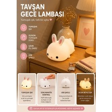 Muitomas Muıtomas Tavşan Figürü Silikon Gece Lambası Usb-C