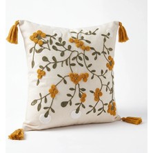 Cicim Home Bohem Dekoratif Punch Kırlent Kılıfı 43×43 cm Püsküllü