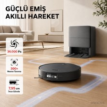 Roborock Yeni 36000 Pa Emiş Güçlü 100 Derece Sıcak Suyla Paspas Yıkayan Akıllı Istasyonlu Kavisli Yan Fırçalı Islak Kuru Robot Süpürge,  Çift Fırçalı S20 Sonic + Mutfak Tartısı