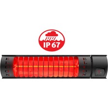Elcon RCH-2000/4 Infrared Isıtıcı Su Geçirmez Uzaktan Kumandalı Elektrikli Isıtıcı