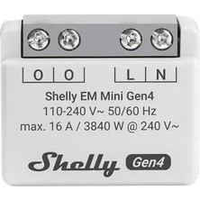 Shelly Em Mini Gen4 16A Akıllı Enerji Ölçüm Modülü