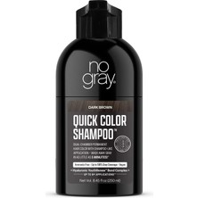 No Gray Koyu Kahverengi Saçlar Için Gri-Beyaz Kapatıcı Şampuan 250ML
