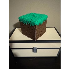 Axelon Minecraft Çim Blok Twist Fidget – Döndürülebilir Stres Oyuncağı