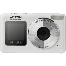 Acton Selfix Dijital Kompakt Fotoğraf Makinesi Retro Kamera